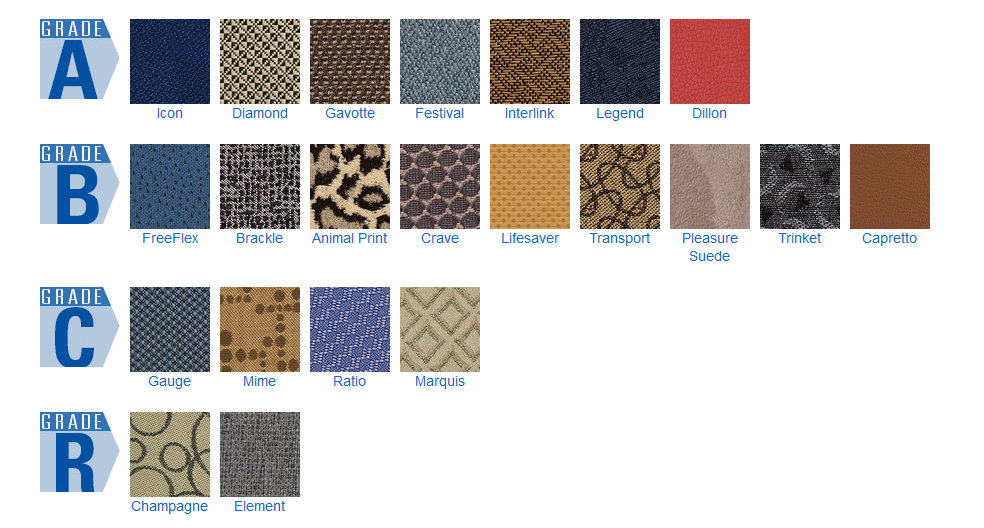 OSP-fabric swatches for office furniture